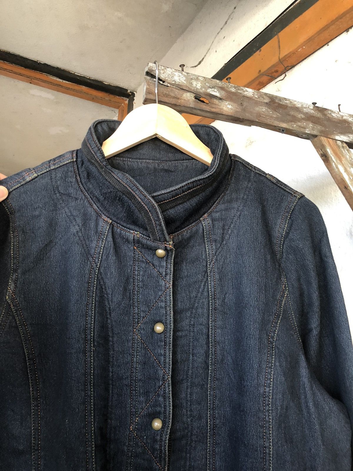 Kansai Yamamoto Vintage Kansai Bis Collection Stretchable Denim Jacket Size L / US 10 / IT 46 - 11 Thumbnail