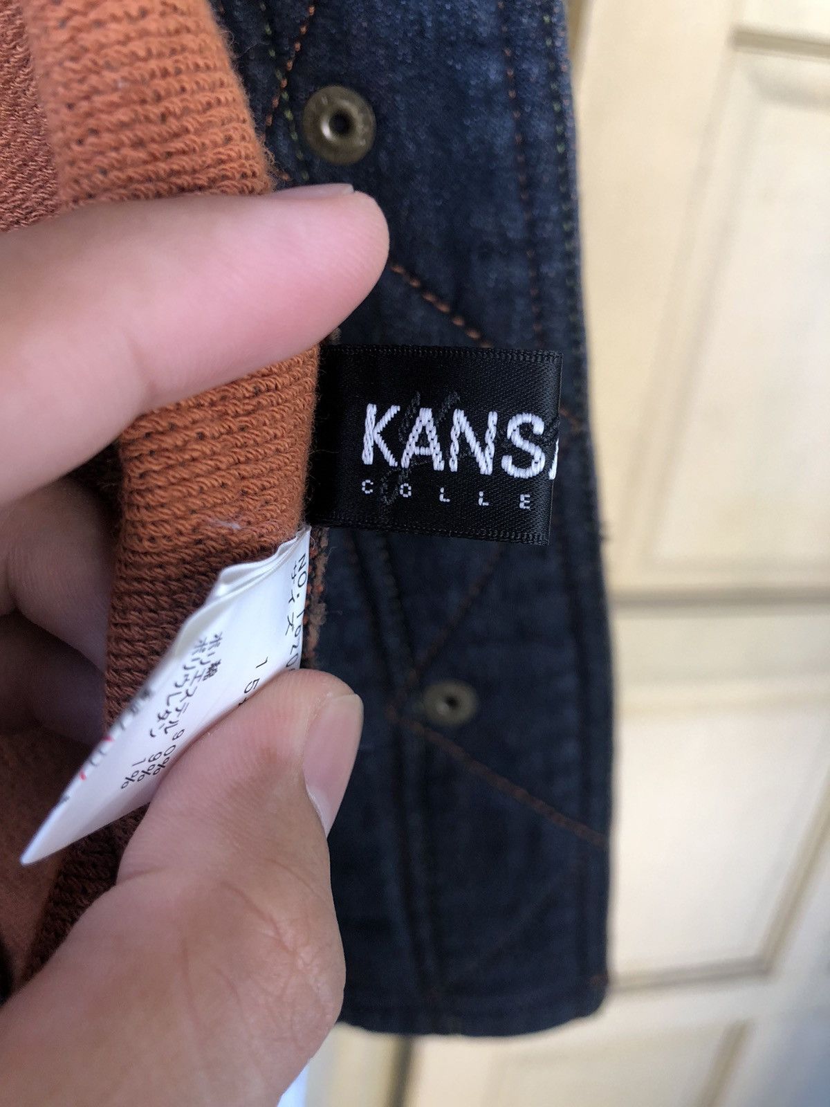 Kansai Yamamoto Vintage Kansai Bis Collection Stretchable Denim Jacket Size L / US 10 / IT 46 - 14 Thumbnail