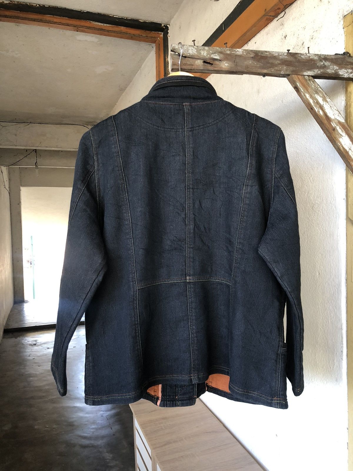 Kansai Yamamoto Vintage Kansai Bis Collection Stretchable Denim Jacket Size L / US 10 / IT 46 - 2 Thumbnail