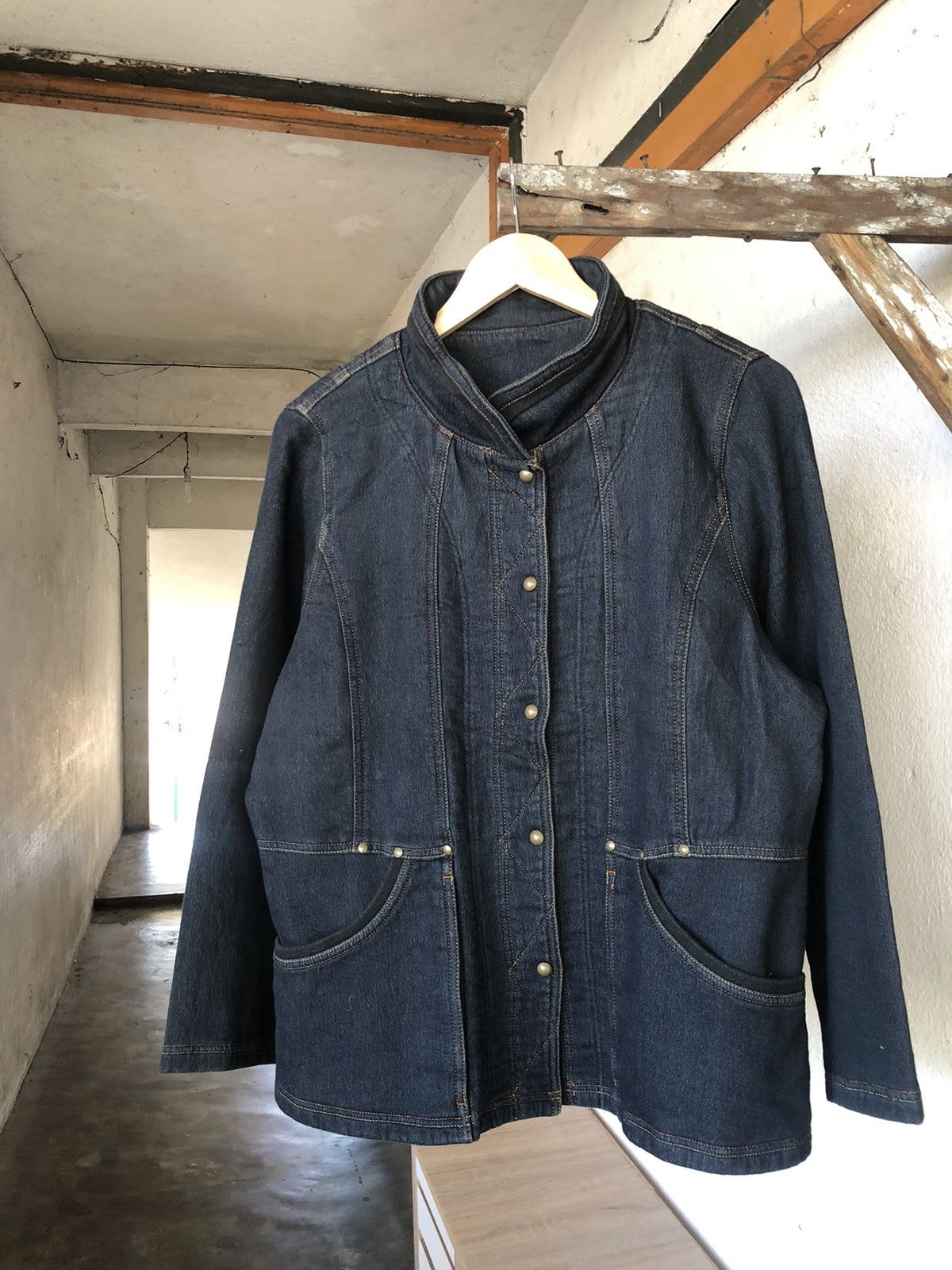 Kansai Yamamoto Vintage Kansai Bis Collection Stretchable Denim Jacket Size L / US 10 / IT 46 - 7 Thumbnail