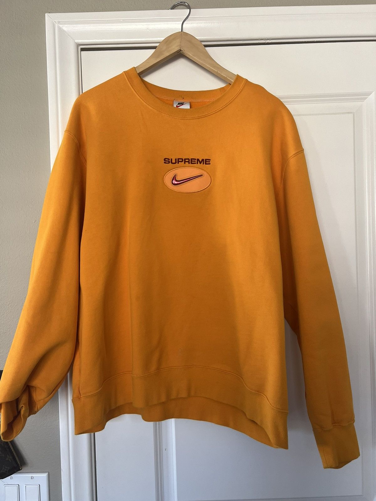 image of Nike Jewel Crewneck in Orange, Men's (Size XL)