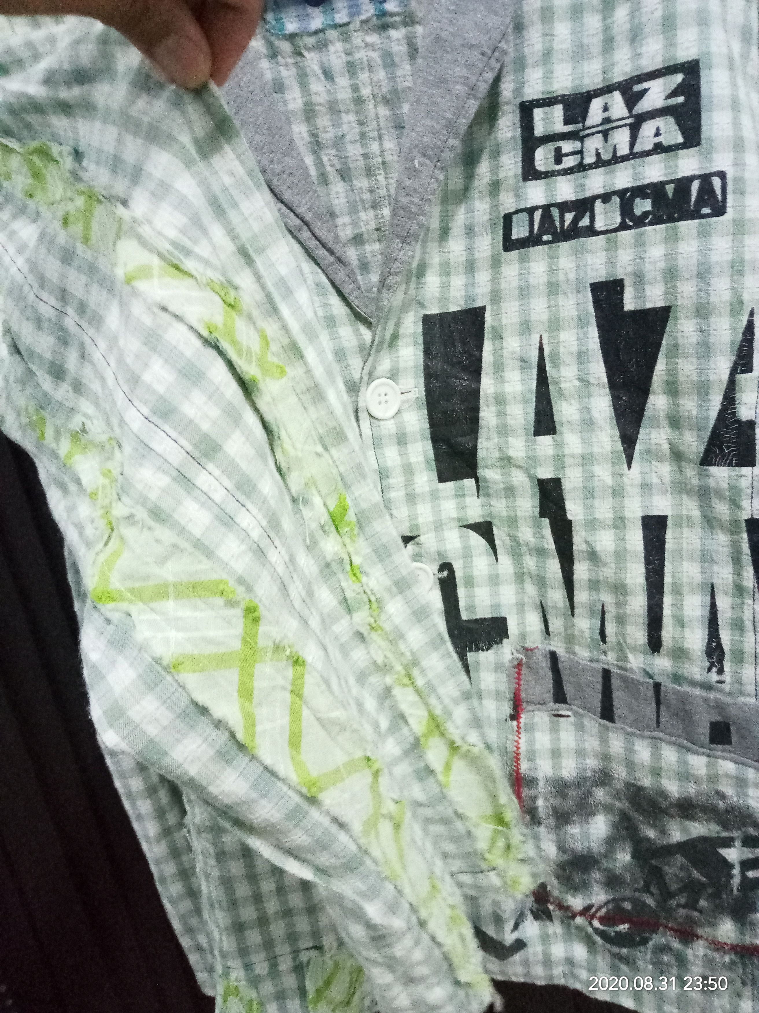Japanese Brand Vintage Lazcma Arts grunge Jacket Fashion Pop streetwear Size US L / EU 52-54 / 3 - 6 Thumbnail
