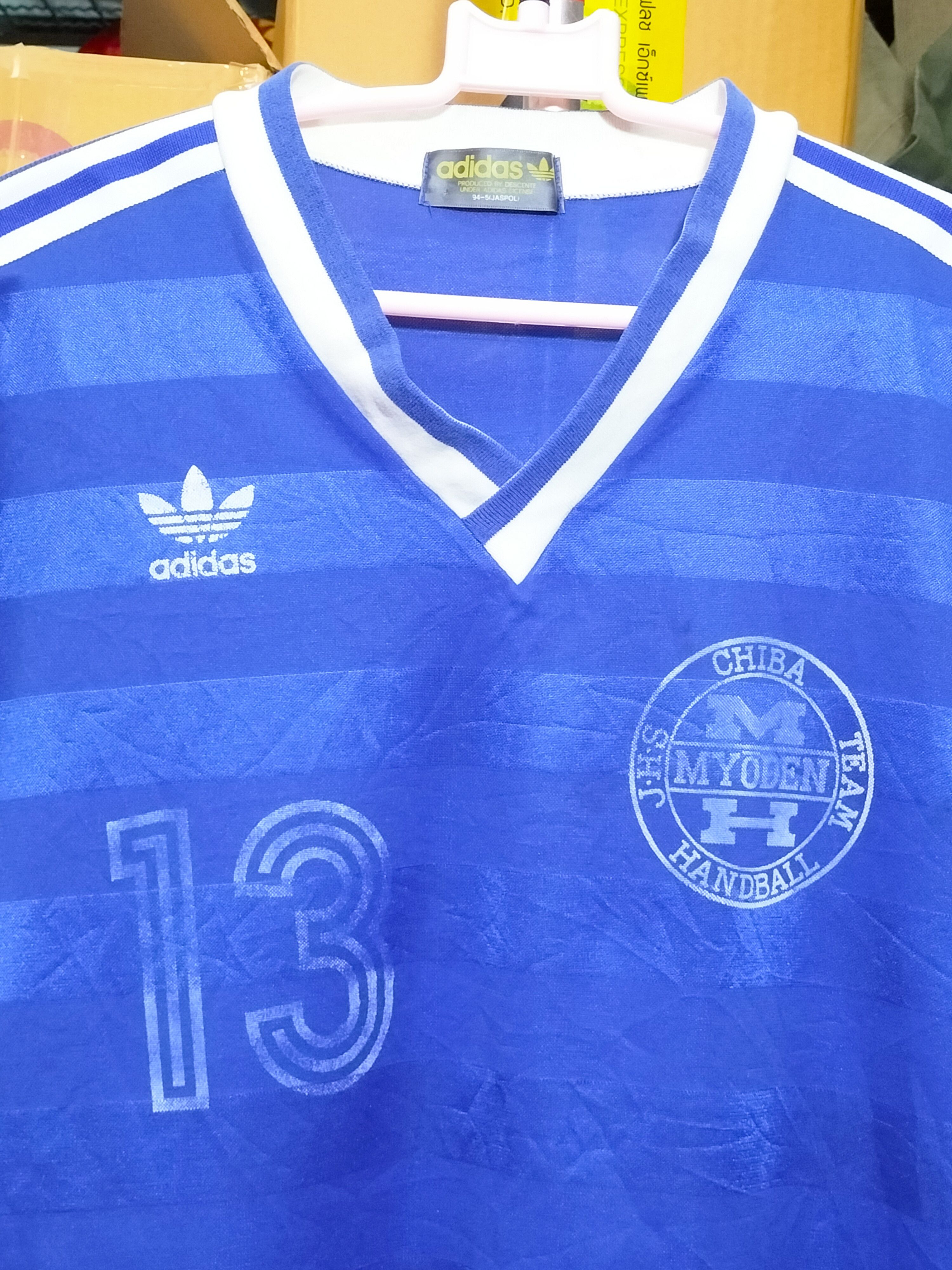 Adidas 90s Adidas J.H.S Chiba Team Handball Jersey Club 13 Size US L / EU 52-54 / 3 - 2 Thumbnail