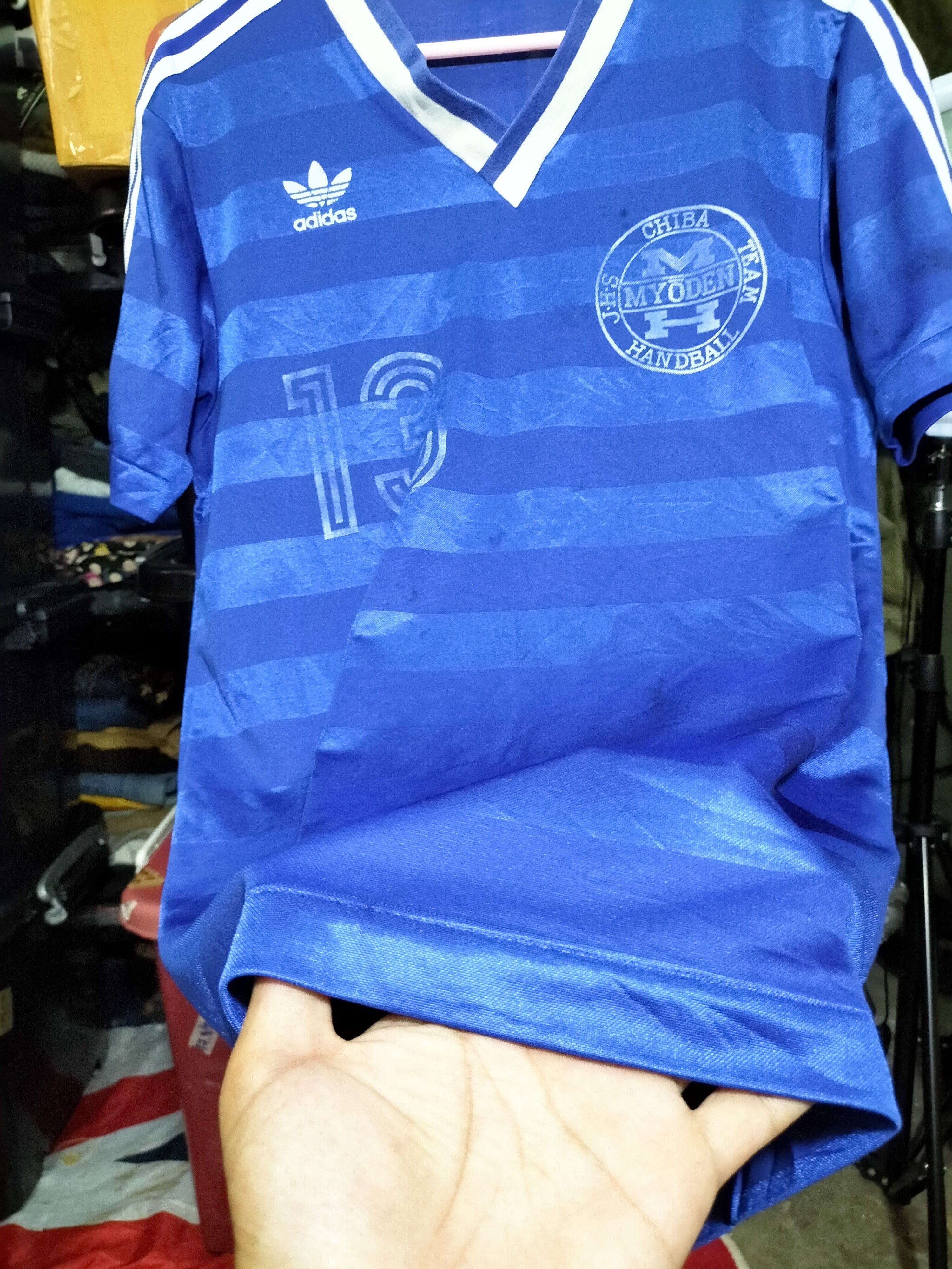 Adidas 90s Adidas J.H.S Chiba Team Handball Jersey Club 13 Size US L / EU 52-54 / 3 - 6 Thumbnail