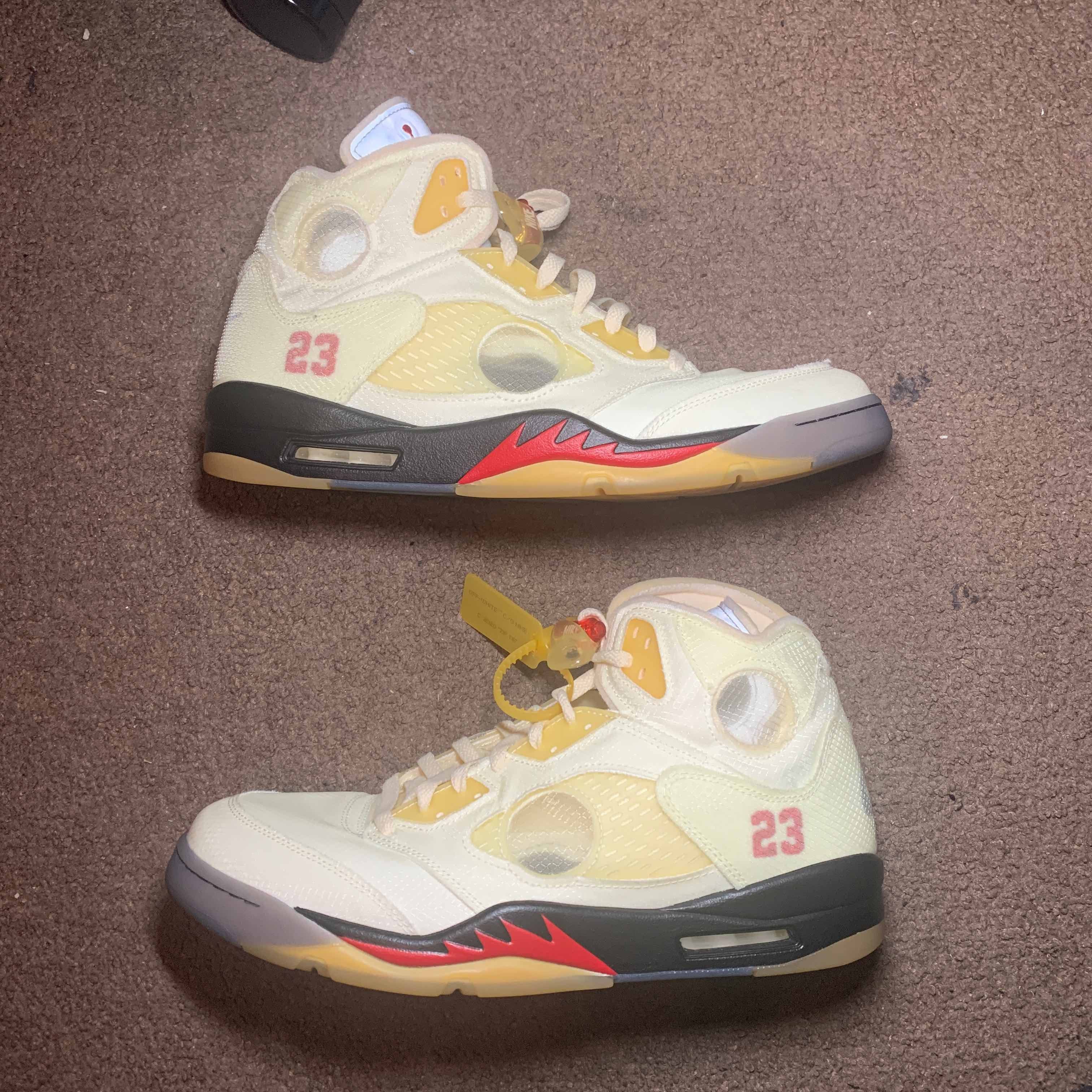 air jordan 5 x off white stockx