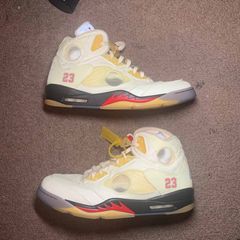 Nike Nike Air Jordan 5 Retro Off-White Muslin  Size 6 Available For  Immediate Sale At Sotheby's