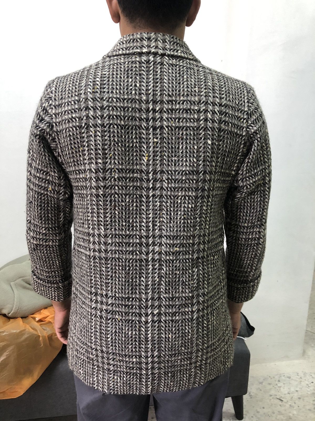 Burberry Legit❗️Vintage Burberry Checked Tweed Wool Jacket Size US L / EU 52-54 / 3 - 7 Thumbnail