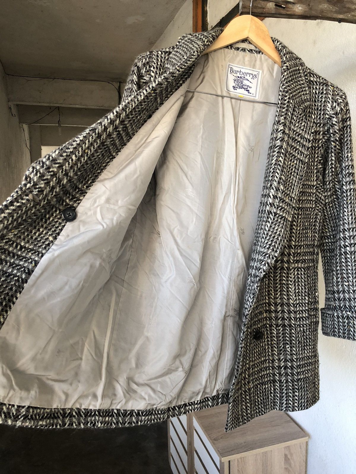 Burberry Legit❗️Vintage Burberry Checked Tweed Wool Jacket Size US L / EU 52-54 / 3 - 17 Thumbnail