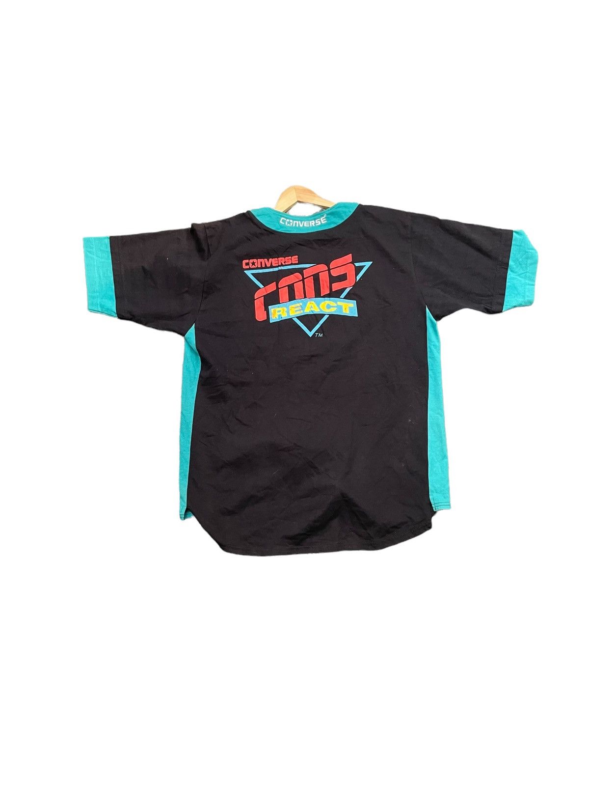 Converse × Vintage Rare Vintage 90’s Converse React Jersey Size US XL / EU 56 / 4 - 9 Thumbnail