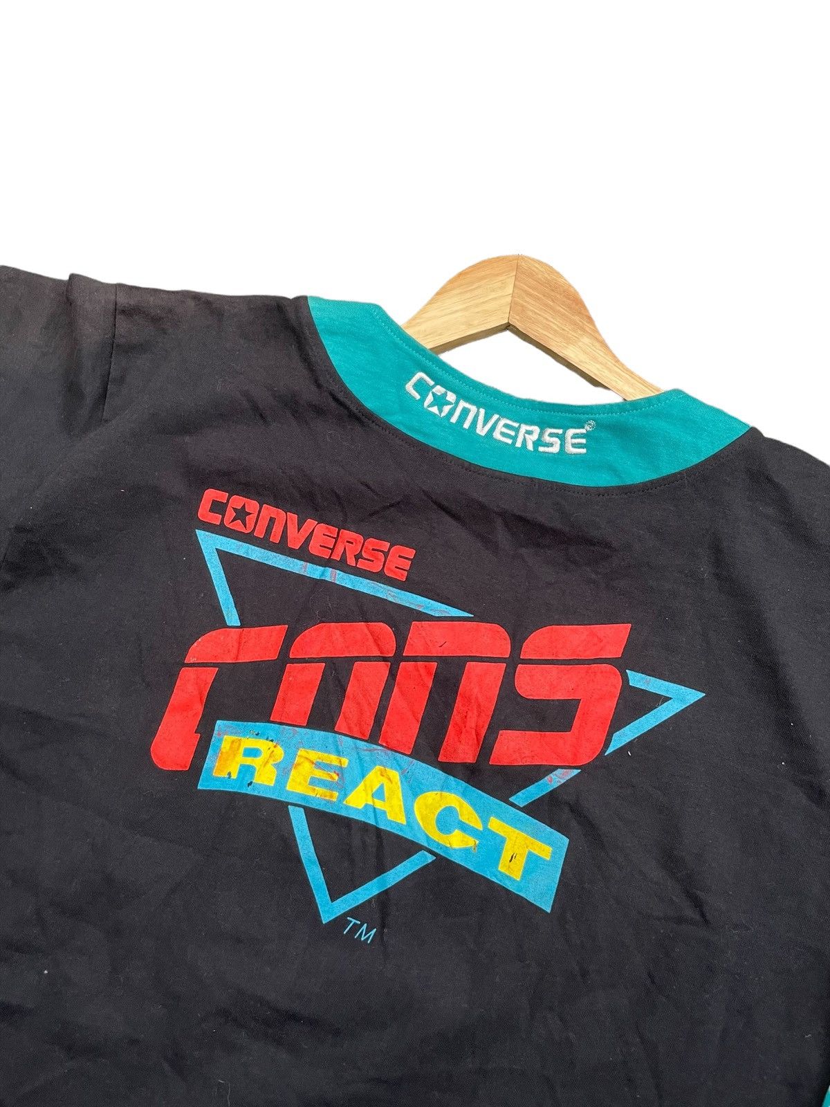 Converse × Vintage Rare Vintage 90’s Converse React Jersey Size US XL / EU 56 / 4 - 10 Thumbnail