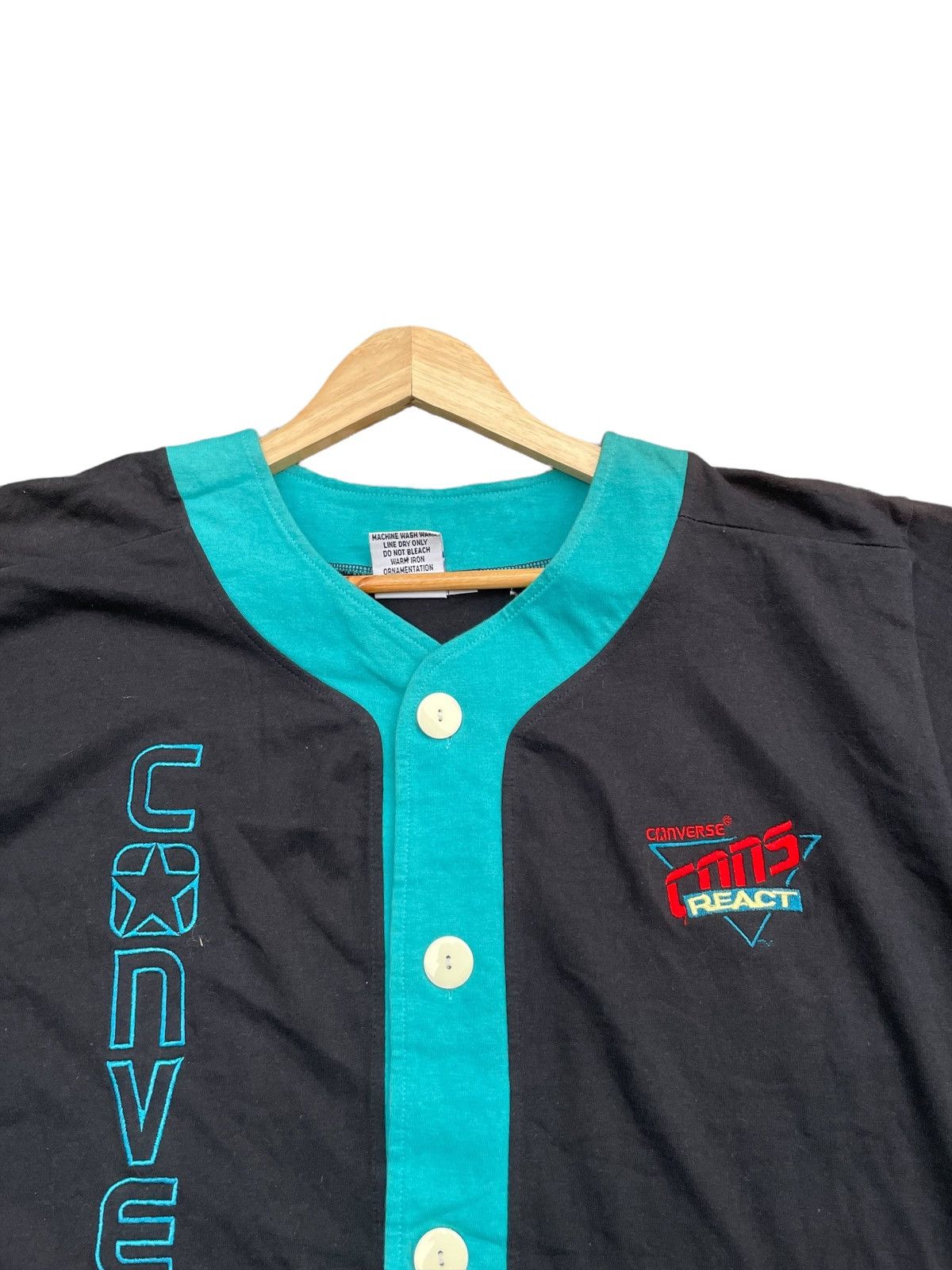 Converse × Vintage Rare Vintage 90’s Converse React Jersey Size US XL / EU 56 / 4 - 6 Thumbnail
