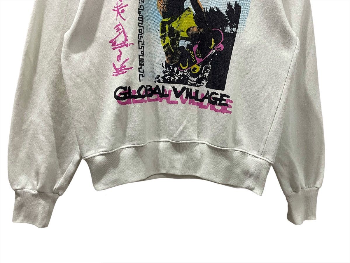 Keith Haring 🔥Rare Vintage POP-SHOP Art Skateboard Double V Sweatshirt Size US L / EU 52-54 / 3 - 6 Thumbnail