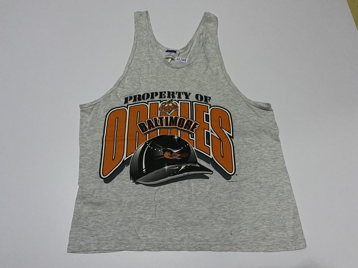 MLB × Vintage BALTIMORE ORIOLES BASEBALL VINTAGE 1998 TANK TOP SINGLET Size US L / EU 52-54 / 3 - 2 Thumbnail