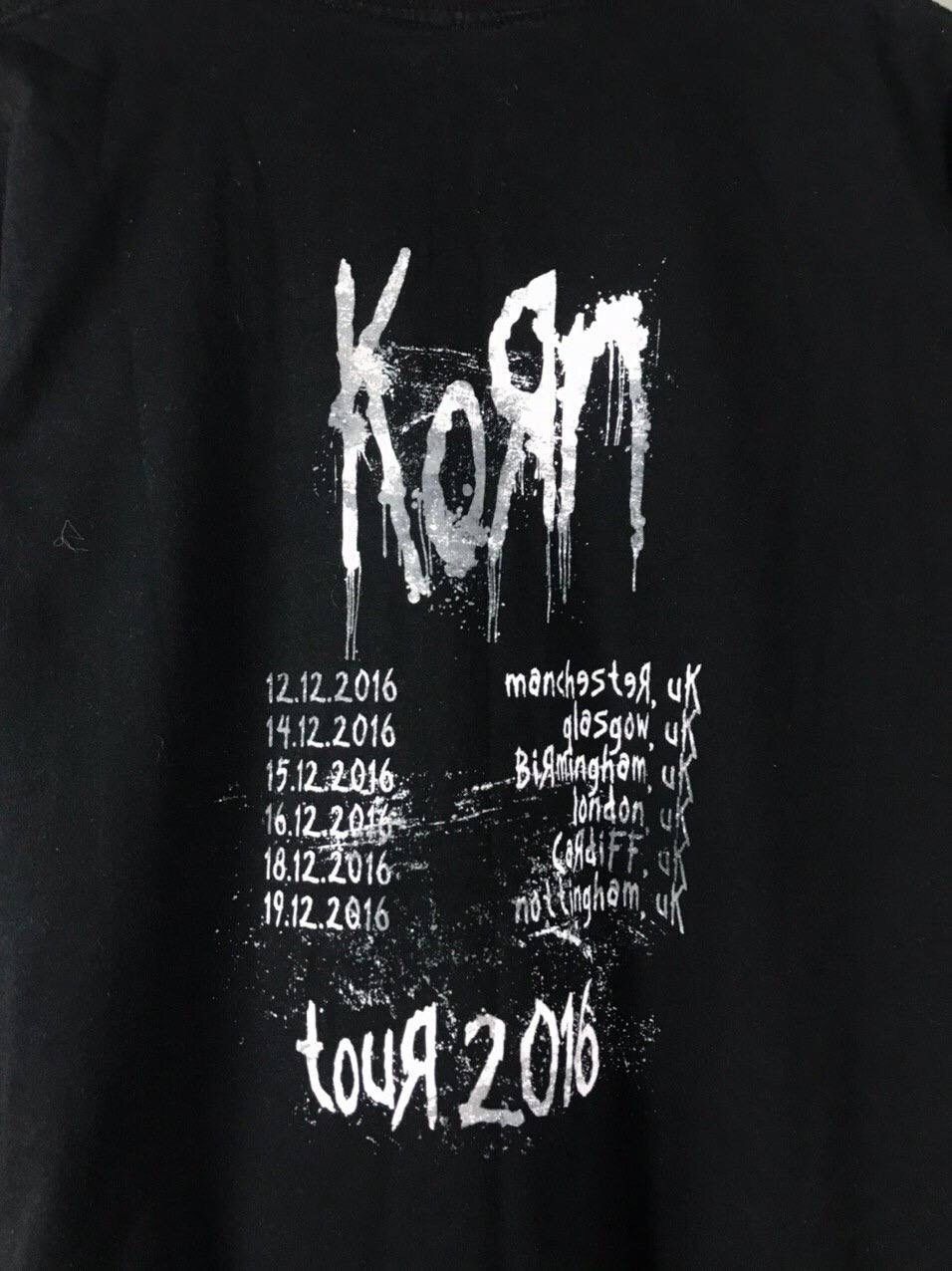 Band Tees Korn 2016 vintage rock band tour tee Size US XL / EU 56 / 4 - 5 Thumbnail
