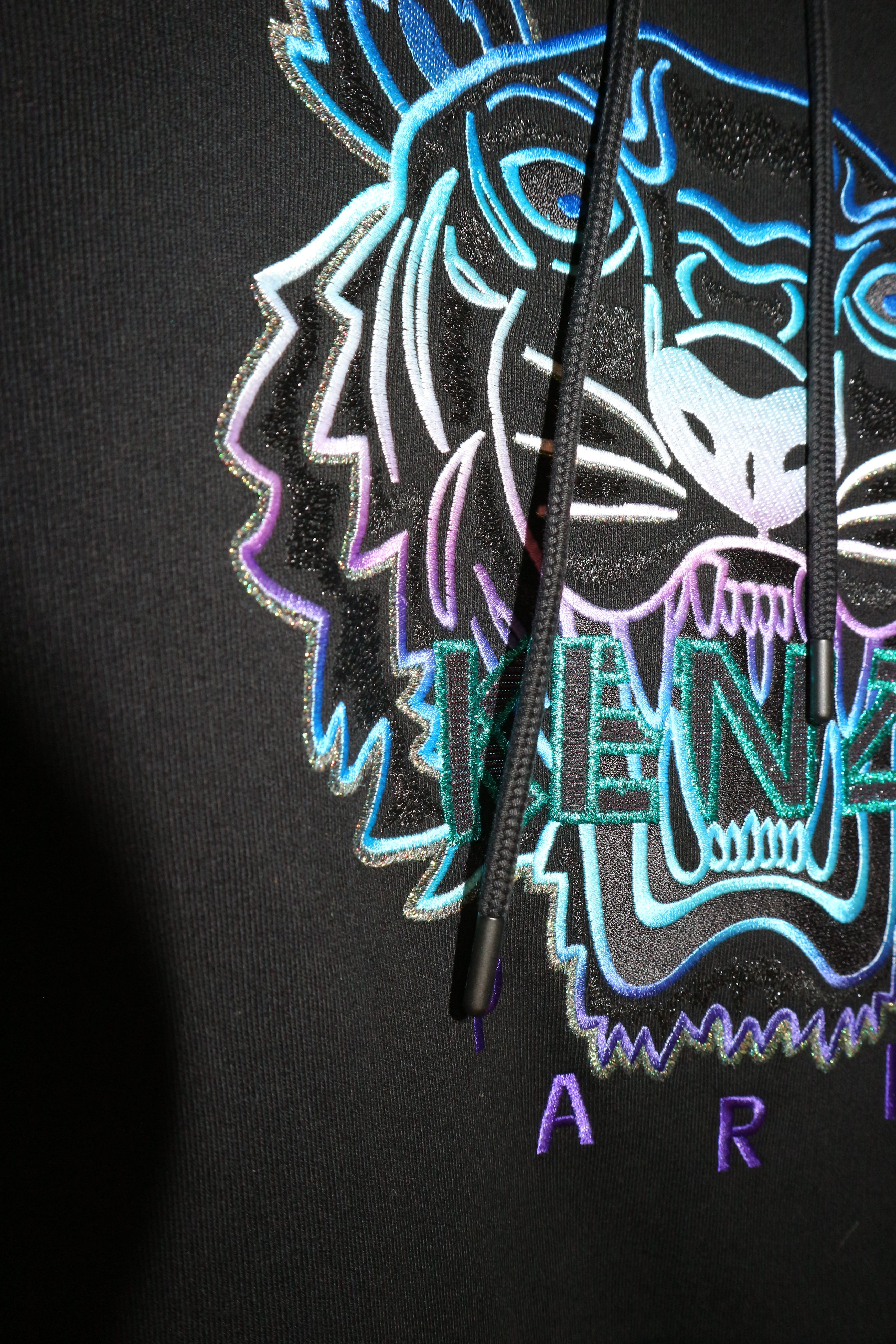 Kenzo Embroidered tiger hoodie Size L / US 10 / IT 46 - 5 Thumbnail