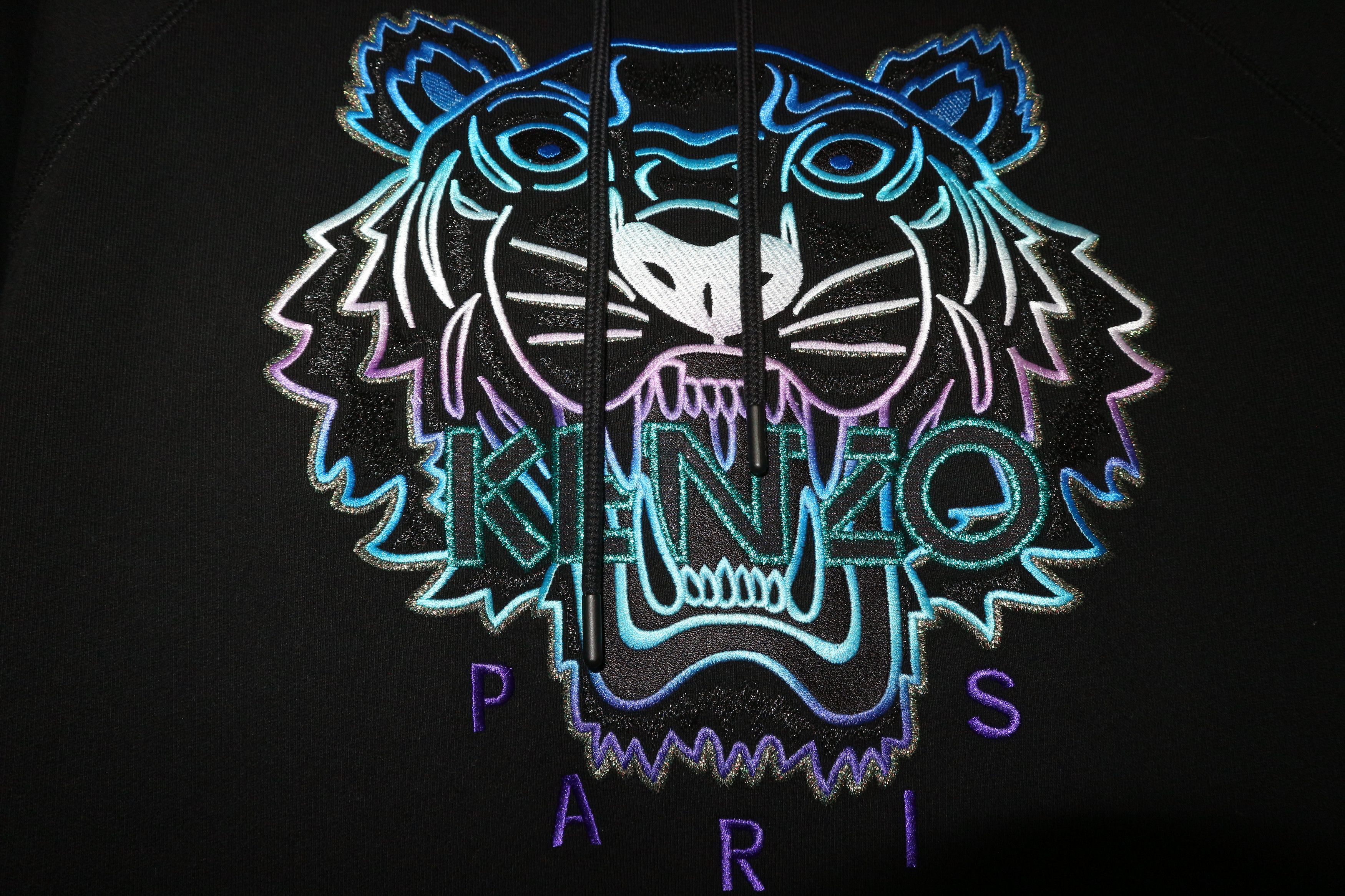 Kenzo Embroidered tiger hoodie Size L / US 10 / IT 46 - 3 Thumbnail
