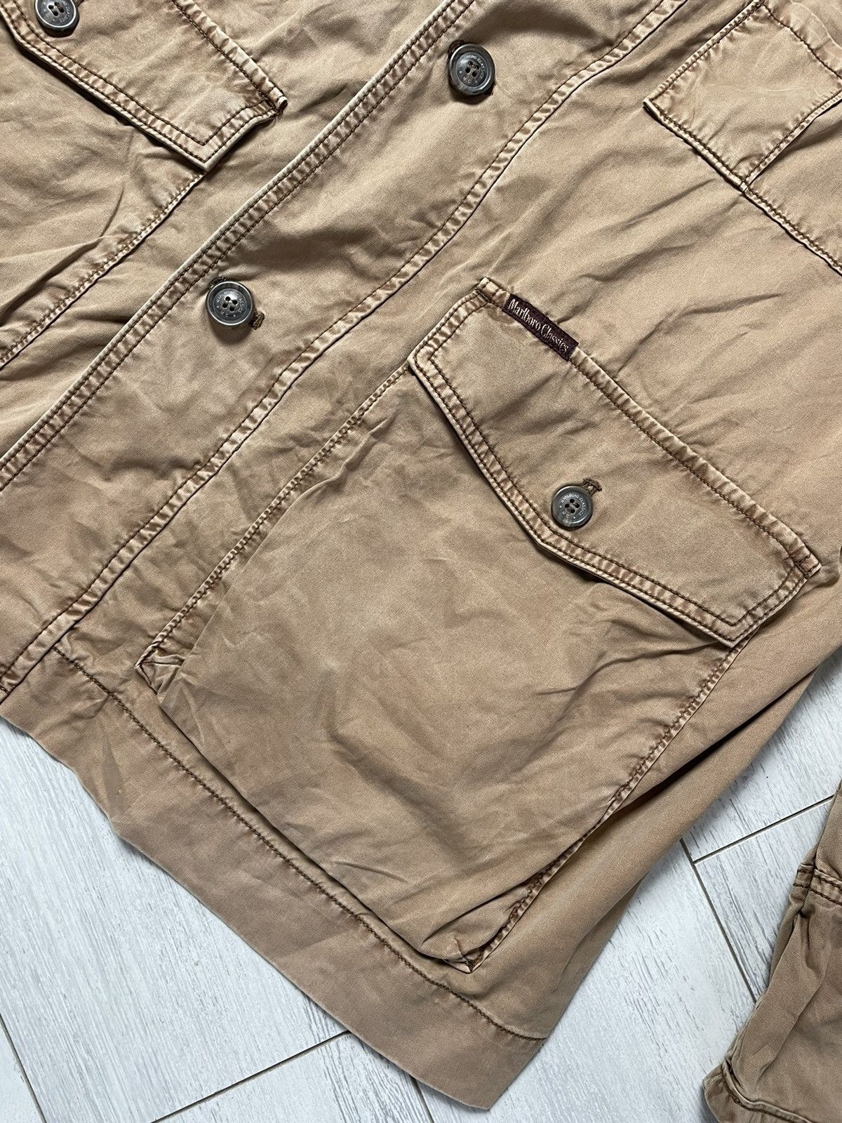 Marlboro × Marlboro Classics × Vintage Marlboro Classic Multi pocket Light Jacket vintage Size US XL / EU 56 / 4 - 6 Thumbnail