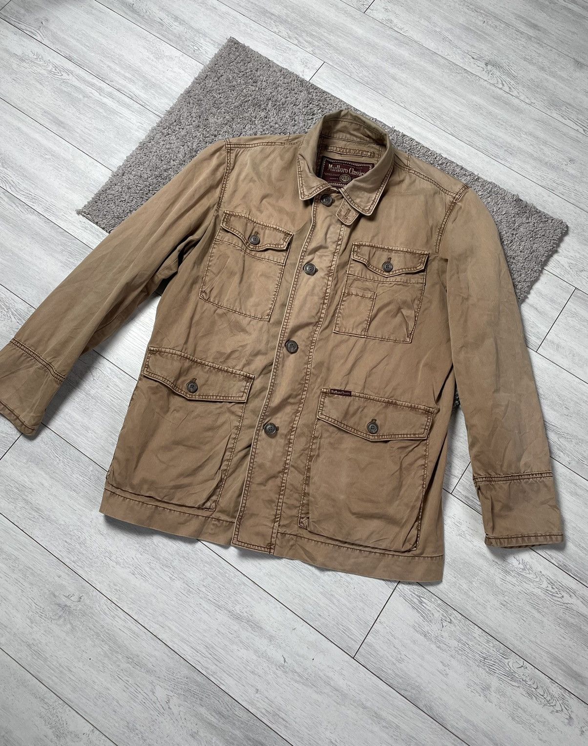 Marlboro × Marlboro Classics × Vintage Marlboro Classic Multi pocket Light Jacket vintage Size US XL / EU 56 / 4 - 3 Thumbnail