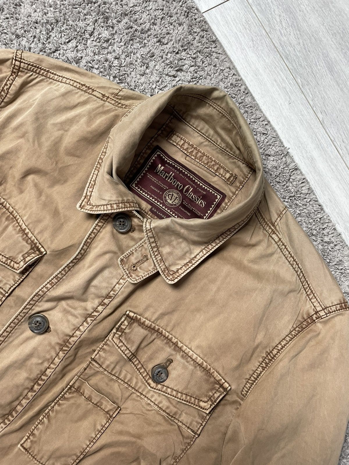 Marlboro × Marlboro Classics × Vintage Marlboro Classic Multi pocket Light Jacket vintage Size US XL / EU 56 / 4 - 5 Thumbnail