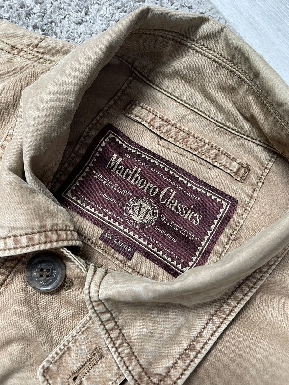 Marlboro × Marlboro Classics × Vintage Marlboro Classic Multi pocket Light Jacket vintage Size US XL / EU 56 / 4 - 7 Thumbnail