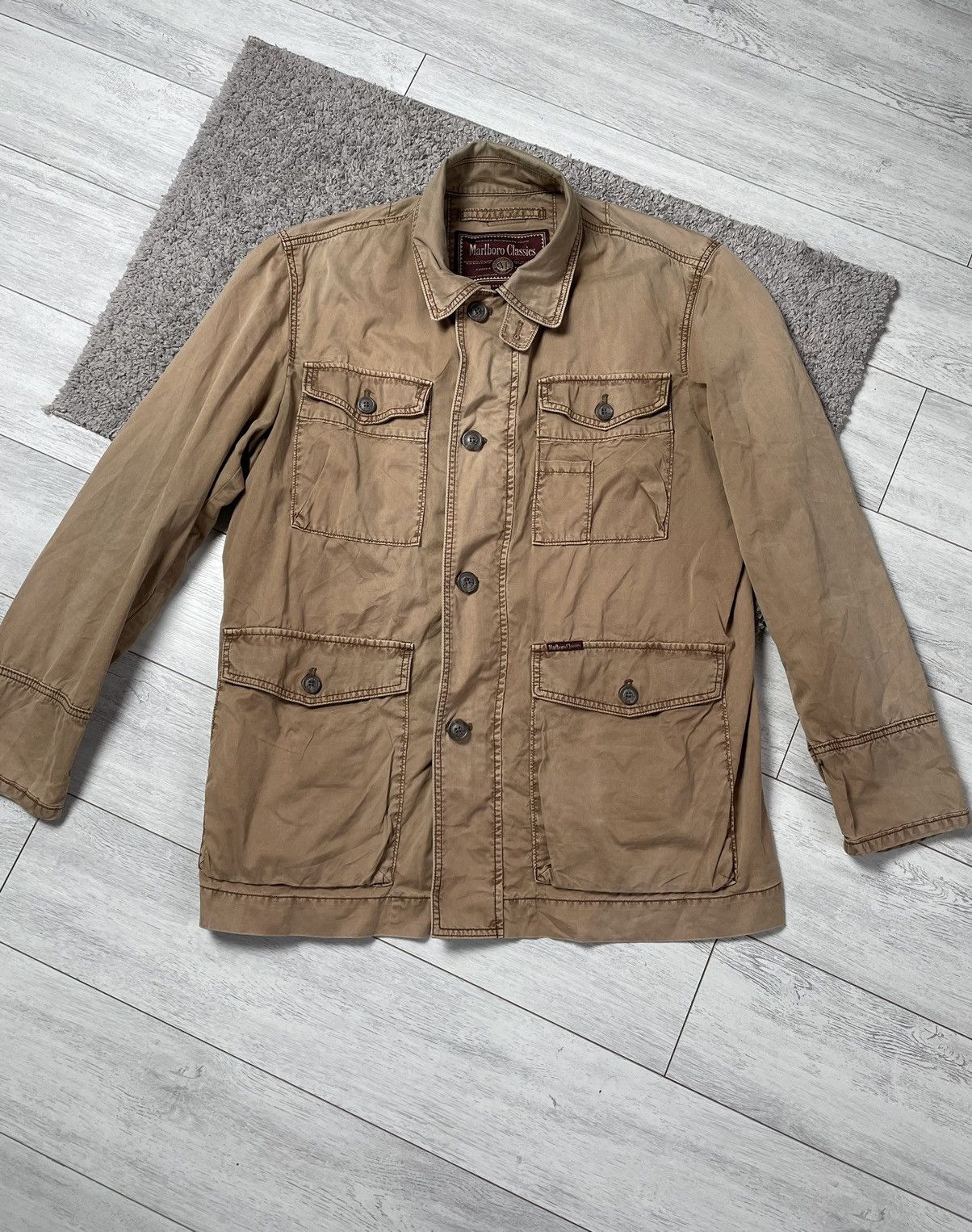 Marlboro × Marlboro Classics × Vintage Marlboro Classic Multi pocket Light Jacket vintage Size US XL / EU 56 / 4 - 2 Thumbnail
