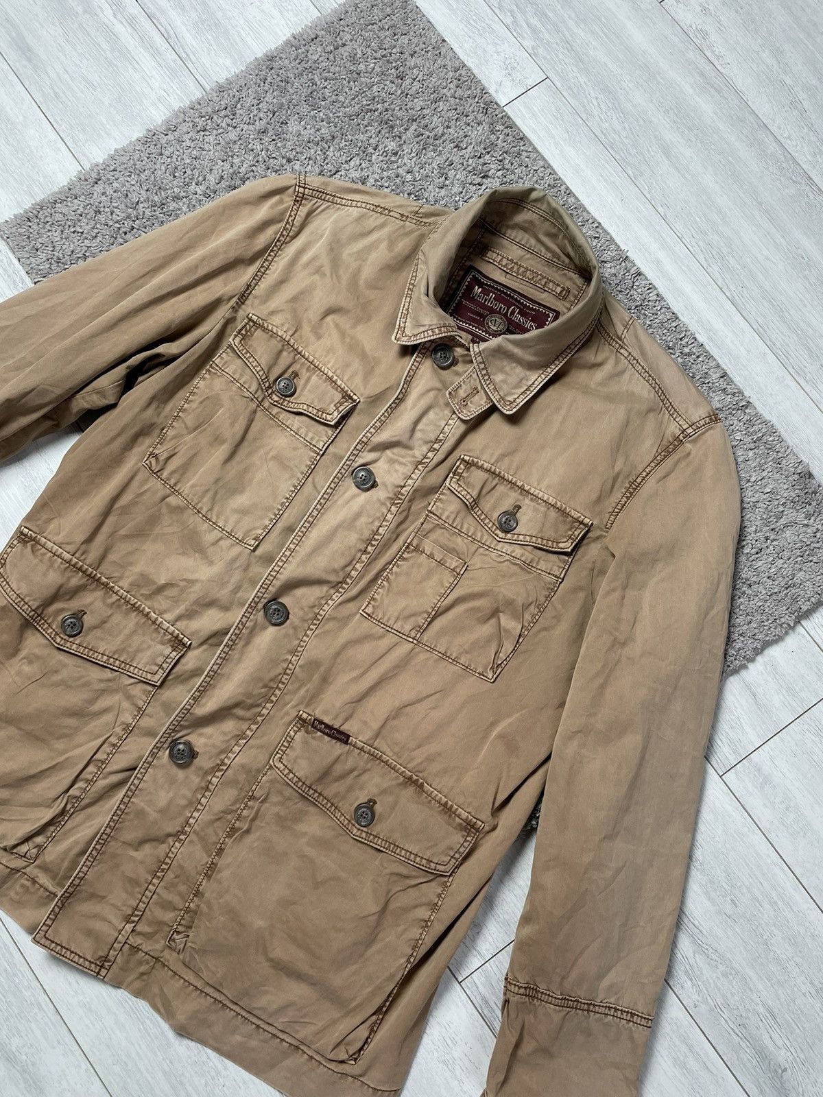 Marlboro × Marlboro Classics × Vintage Marlboro Classic Multi pocket Light Jacket vintage Size US XL / EU 56 / 4 - 4 Thumbnail