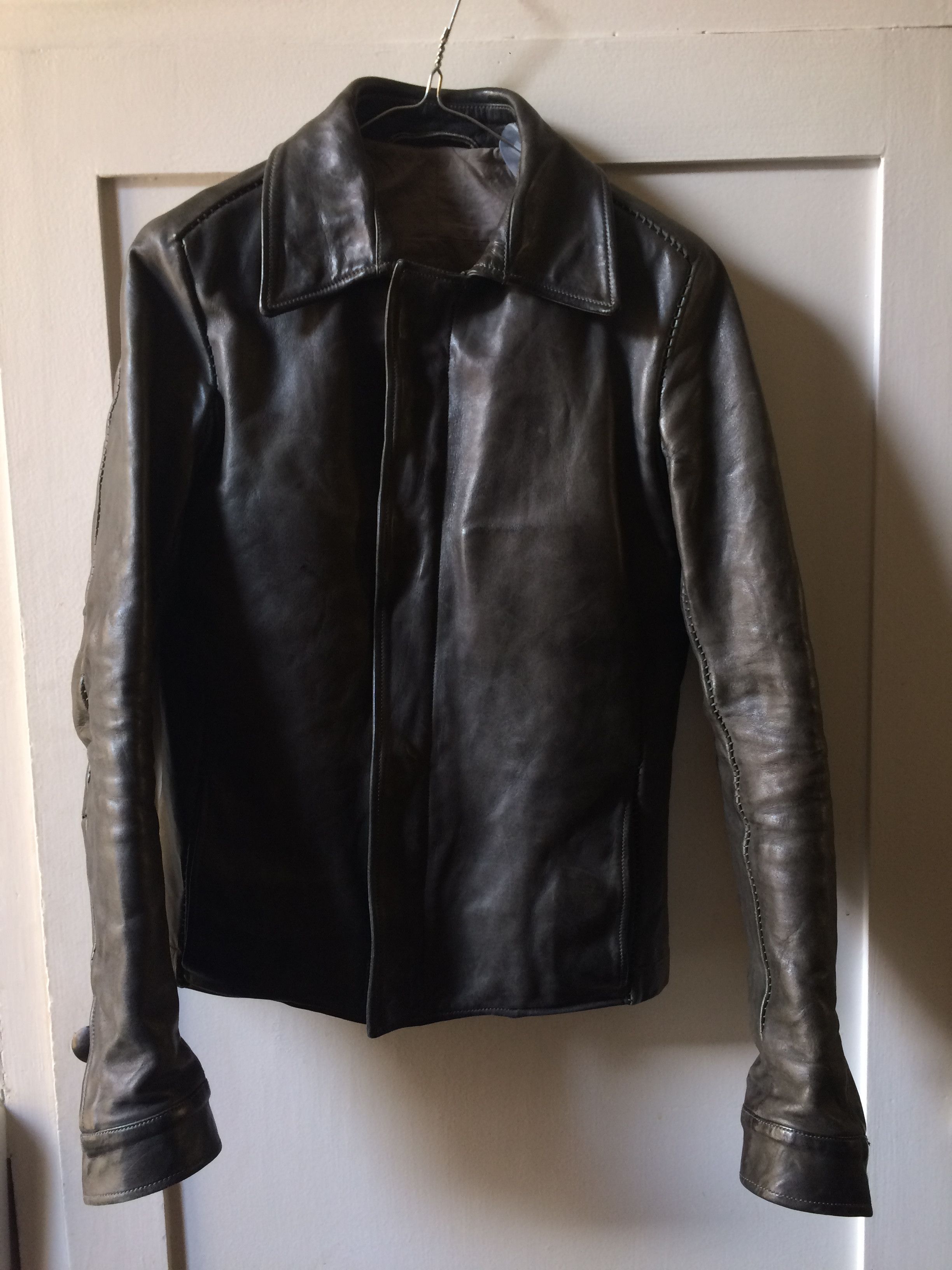 Carol Christian Poell C.C.P Overlock Horse Leather Jacket