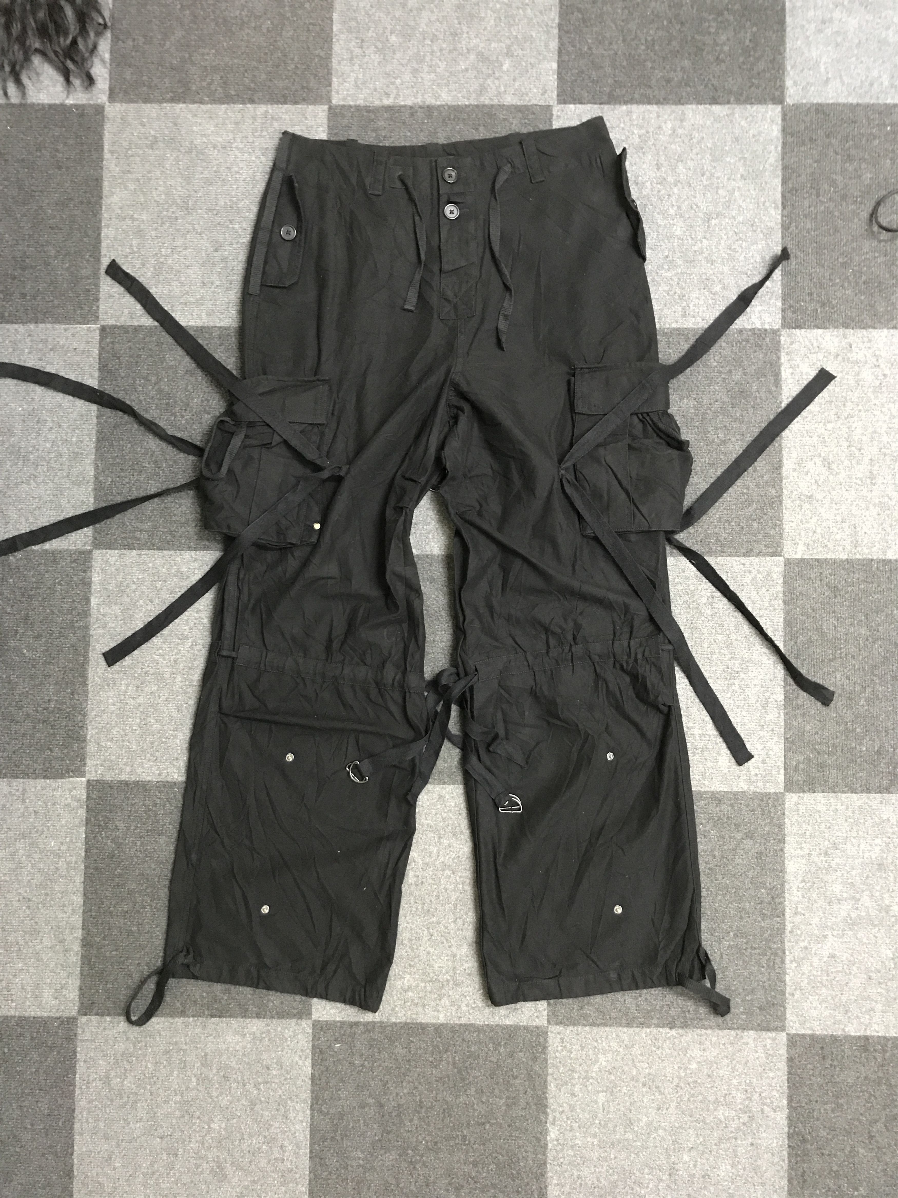 Japanese Brand CP322 Rectifine Archival Parachute Ghost Strap Bondage Pant Size US 33 - 3 Thumbnail