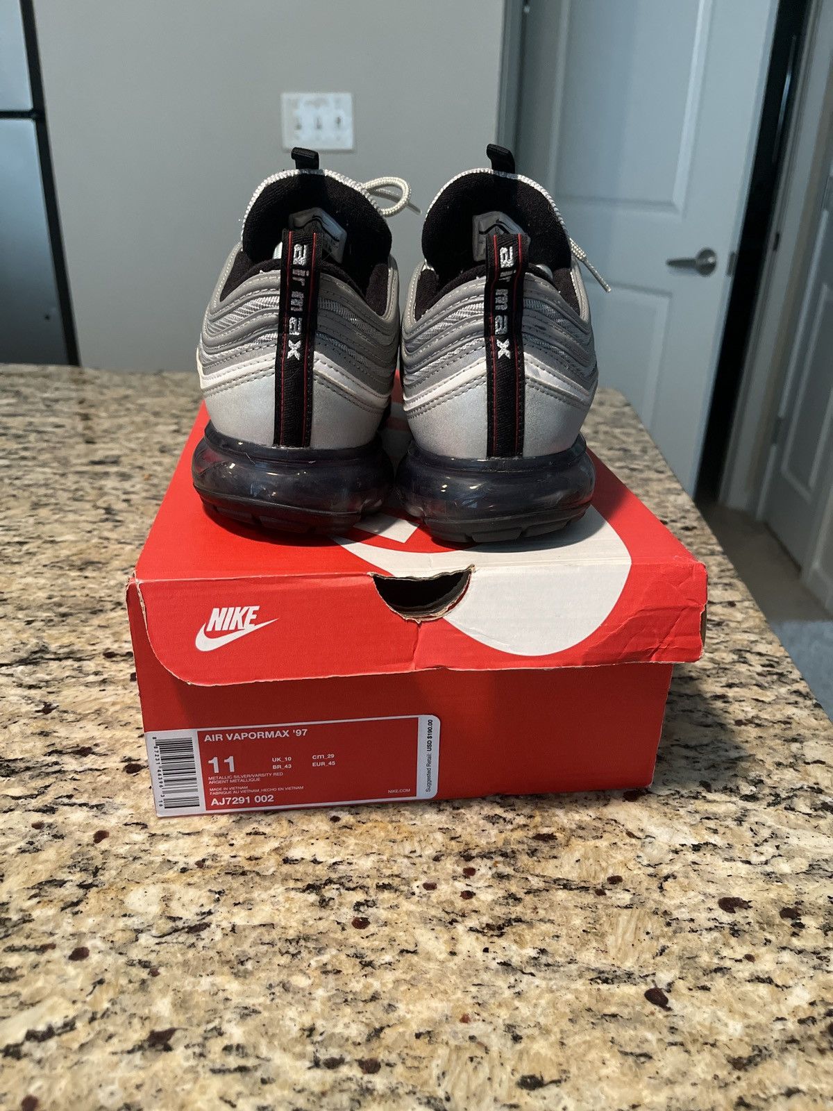 Metallic Silver 97 Con Vapormax Nike Vapormax 97' “silver Bullet”