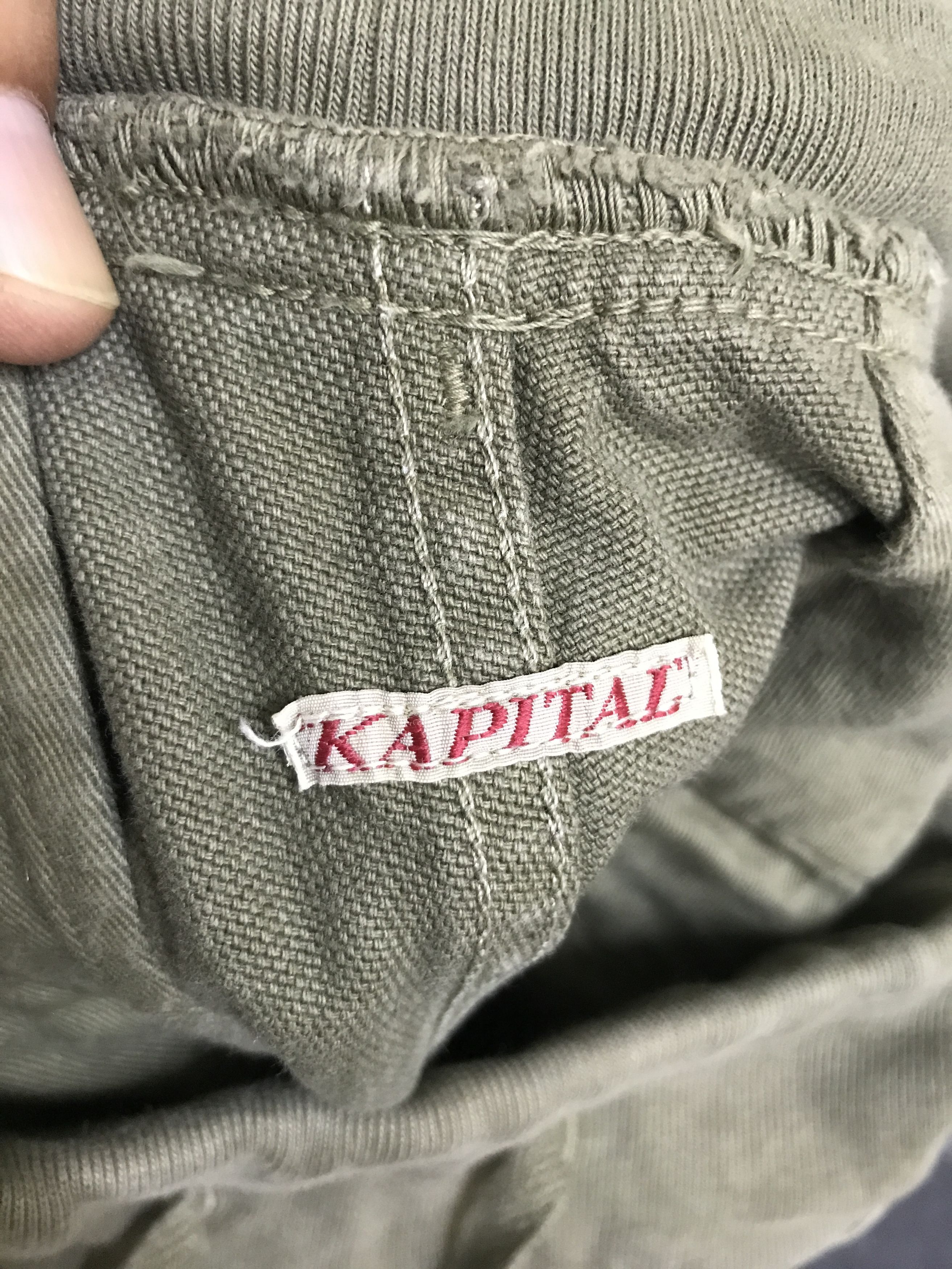 Japanese Brand P86 KAPITAL Sarouel Military Green Pant Size US 29 - 13 Thumbnail