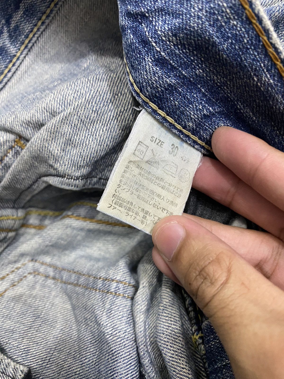 Undercover FLARED🔥VINTAGE LEVIS DISTRESSED THRASHED DENIM PANTS Size US 30 / EU 46 - 13 Thumbnail