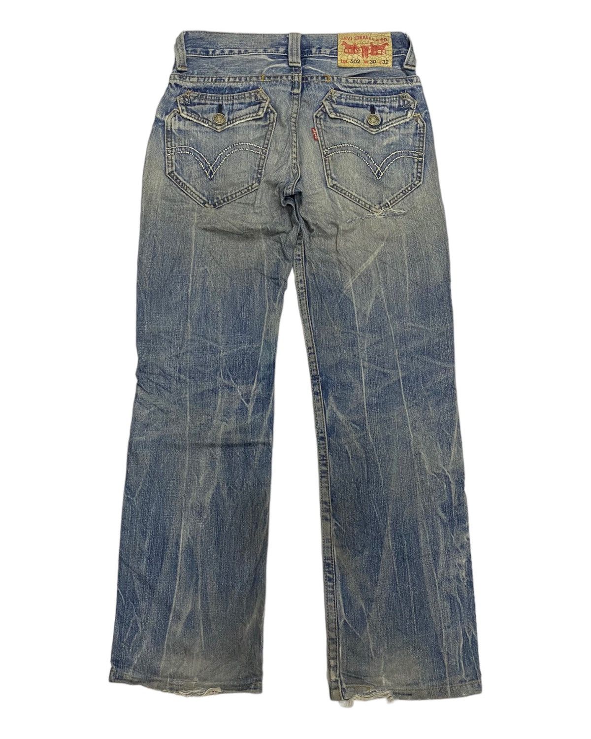 Undercover FLARED🔥VINTAGE LEVIS DISTRESSED THRASHED DENIM PANTS Size US 30 / EU 46 - 3 Thumbnail