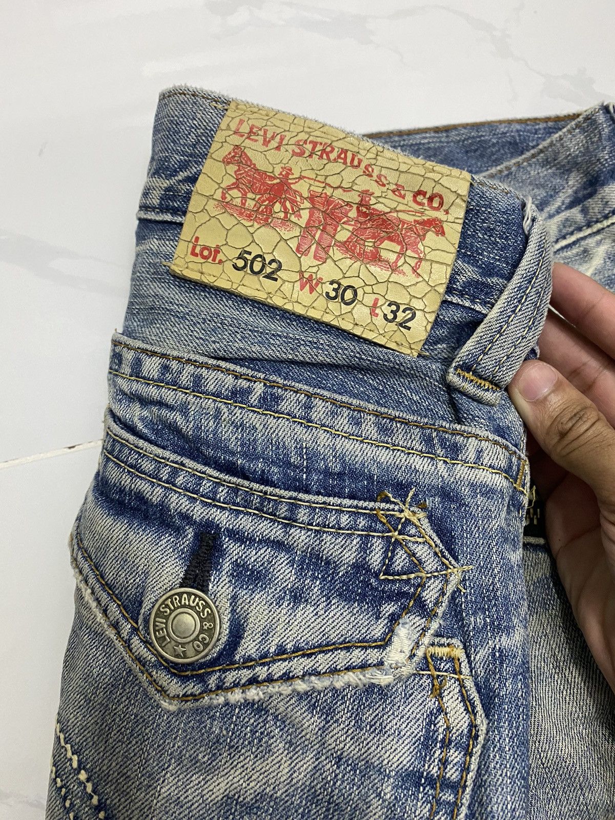 Undercover FLARED🔥VINTAGE LEVIS DISTRESSED THRASHED DENIM PANTS Size US 30 / EU 46 - 12 Thumbnail