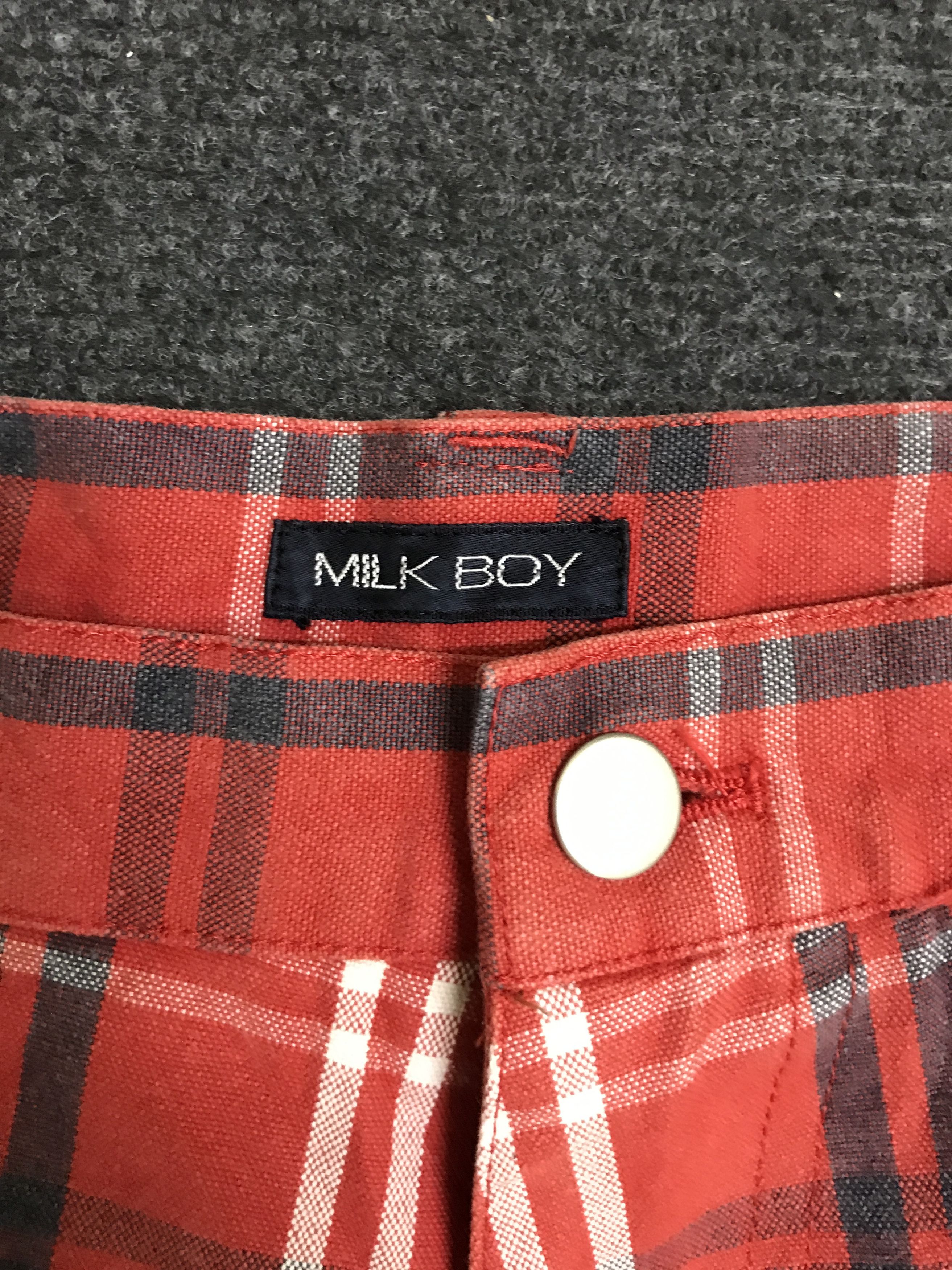 Japanese Brand SP22 MILKBOY By Hitomi Okawa Japan Designer Plaid Short Pant Size US 32 / EU 48 - 4 Thumbnail
