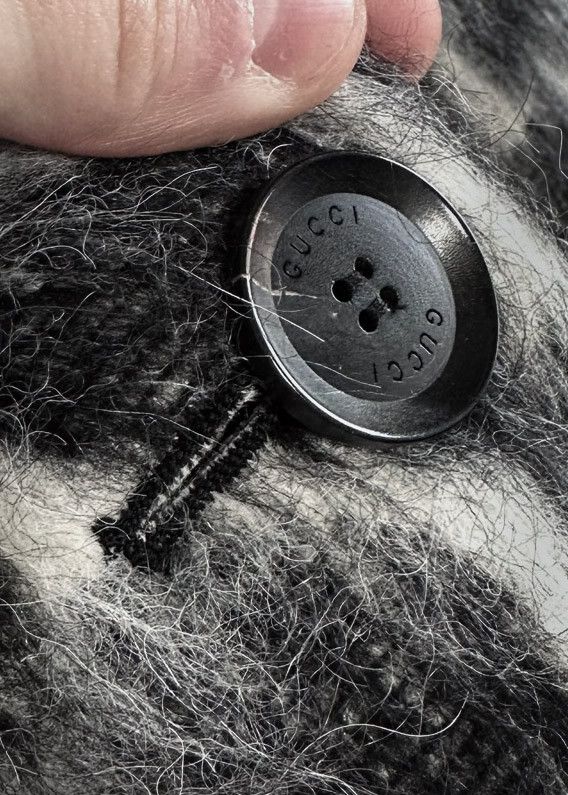 Gucci Gucci Alpaca Blend Animal Print Double Breasted Pea Coat Size M / US 6-8 / IT 42-44 - 4 Thumbnail