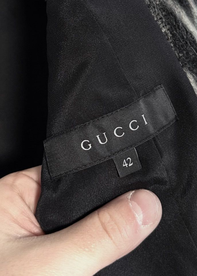 Gucci Gucci Alpaca Blend Animal Print Double Breasted Pea Coat Size M / US 6-8 / IT 42-44 - 6 Thumbnail