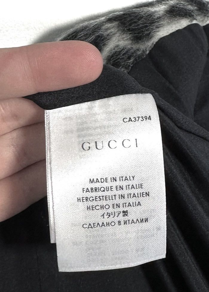 Gucci Gucci Alpaca Blend Animal Print Double Breasted Pea Coat Size M / US 6-8 / IT 42-44 - 8 Thumbnail
