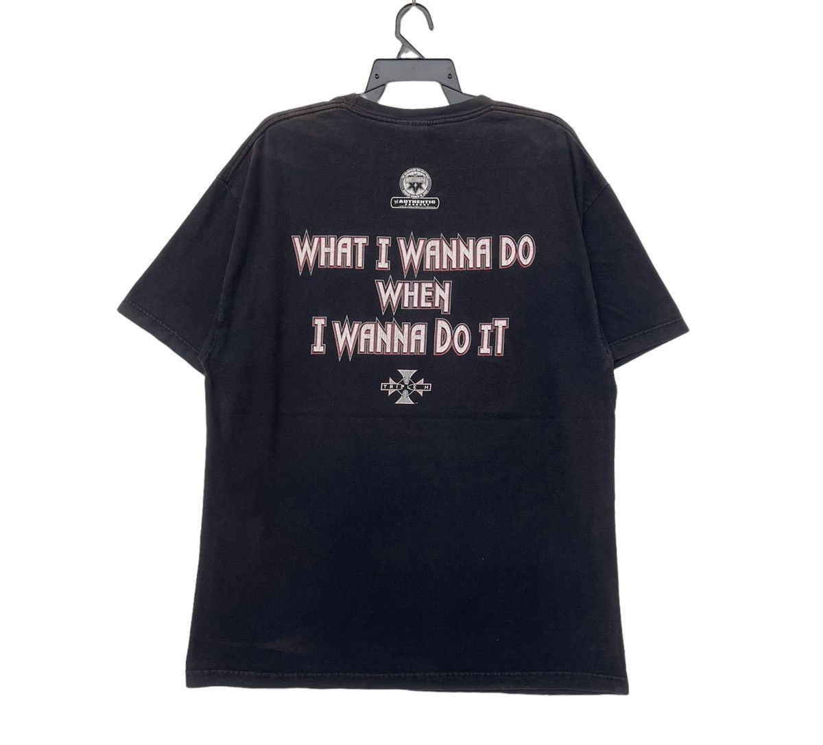 WWE Vintage Y2K 2003 WWE Triple H Big Logo T-shirt | L | Swag Size US XL / EU 56 / 4 - 11 Thumbnail