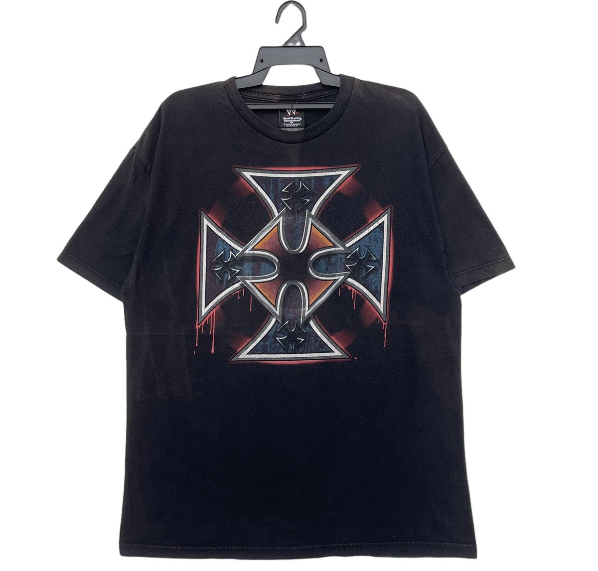 WWE Vintage Y2K 2003 WWE Triple H Big Logo T-shirt | L | Swag Size US XL / EU 56 / 4 - 1 Thumbnail