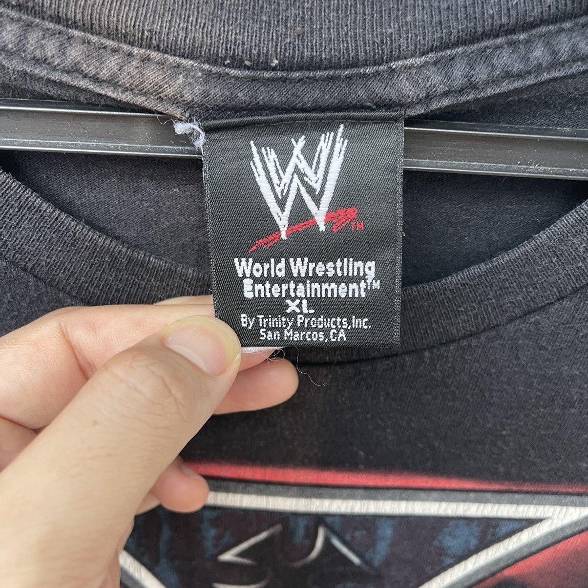 WWE Vintage Y2K 2003 WWE Triple H Big Logo T-shirt | L | Swag Size US XL / EU 56 / 4 - 6 Thumbnail