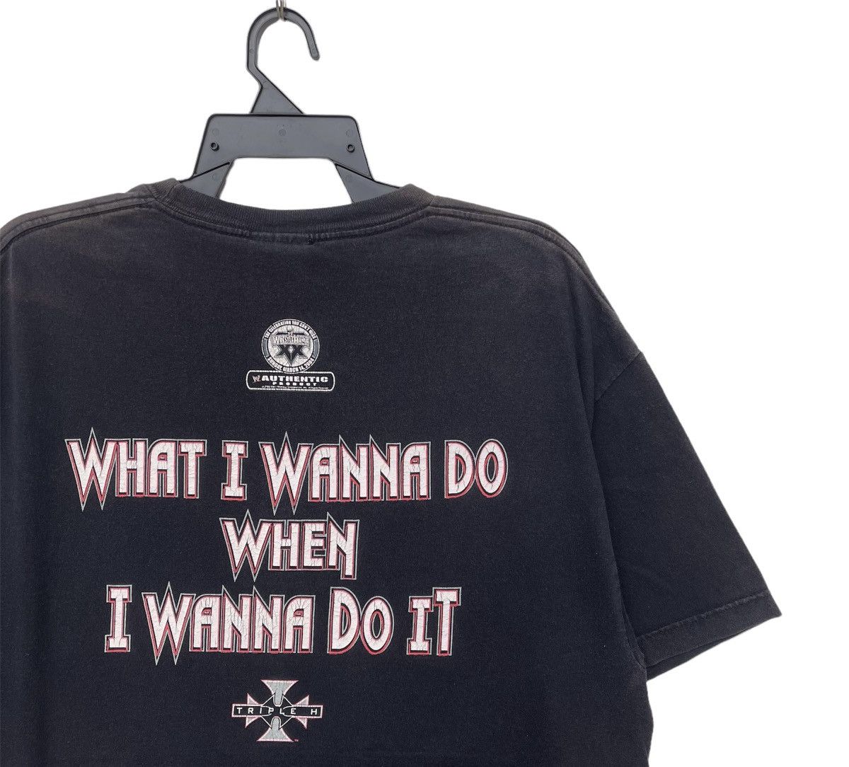 WWE Vintage Y2K 2003 WWE Triple H Big Logo T-shirt | L | Swag Size US XL / EU 56 / 4 - 10 Thumbnail