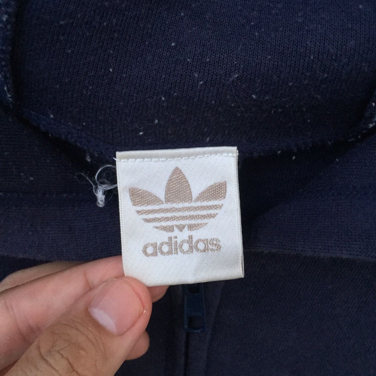 Adidas Vintage 90s Adidas Trefoil Big Logo Hoodie | | M Size US M / EU 48-50 / 2 - 3 Thumbnail