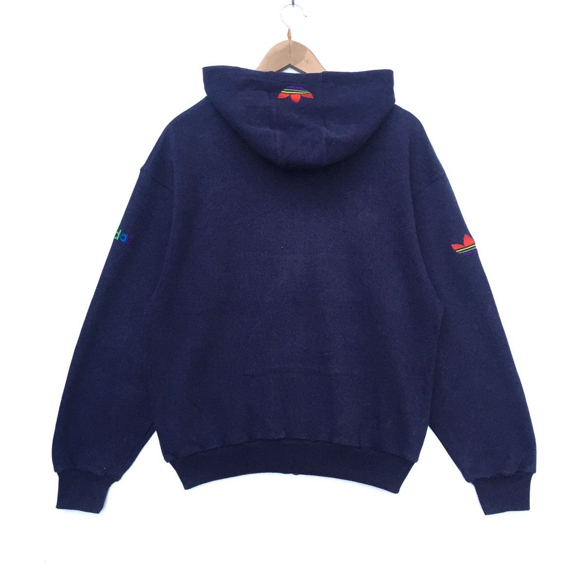 Adidas Vintage 90s Adidas Trefoil Big Logo Hoodie | | M Size US M / EU 48-50 / 2 - 5 Thumbnail