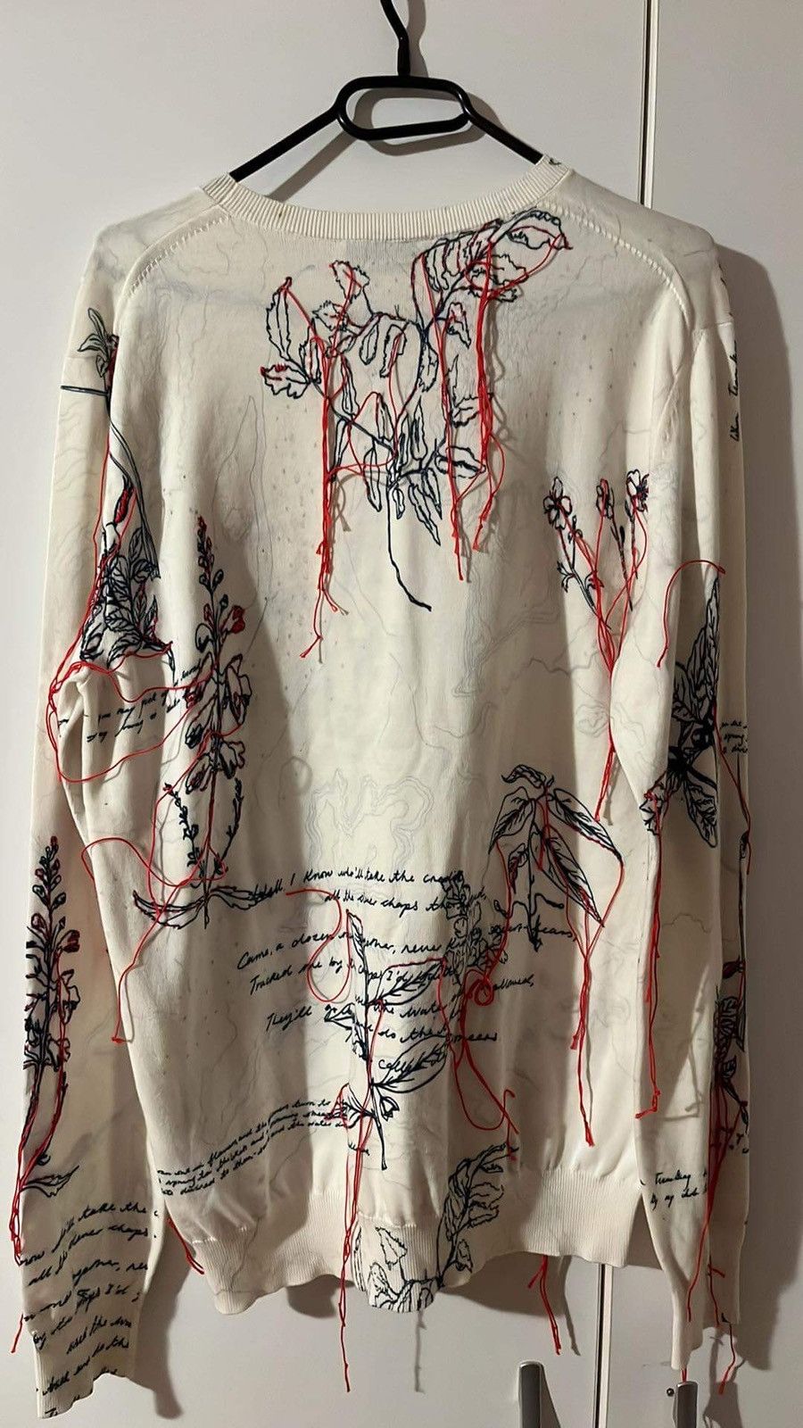 Alexander McQueen Alexander McQueen White Explorer Thread Sweater Size US M / EU 48-50 / 2 - 4 Thumbnail