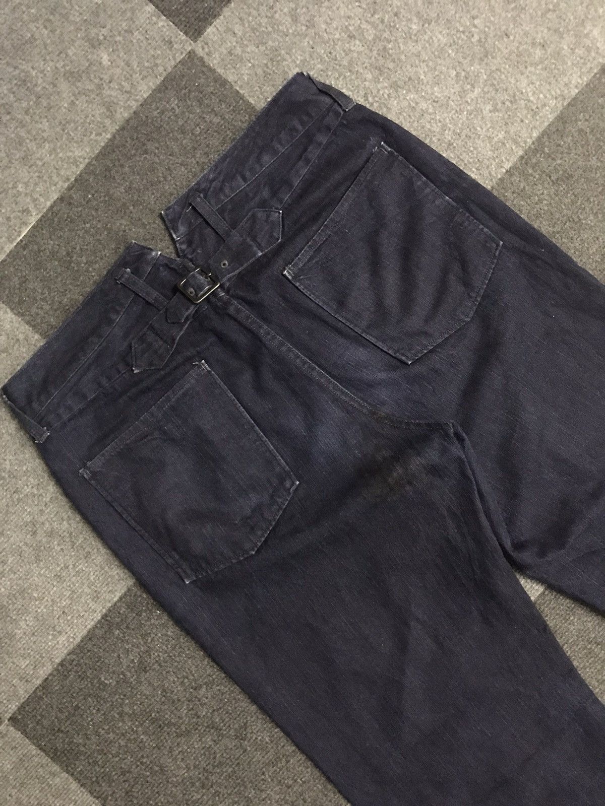 *A VONTADE × Indigo P72 AVONTADE Indigo Military Fish Tail Buckle Back Pant Size US 33 - 6 Thumbnail