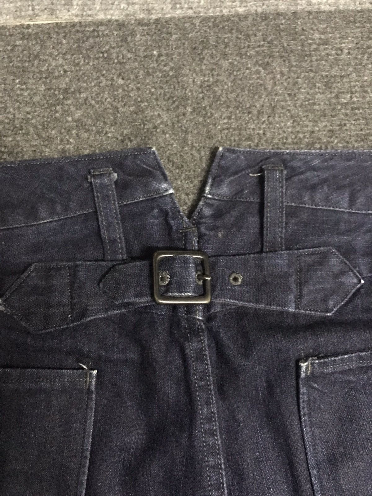 *A VONTADE × Indigo P72 AVONTADE Indigo Military Fish Tail Buckle Back Pant Size US 33 - 10 Thumbnail