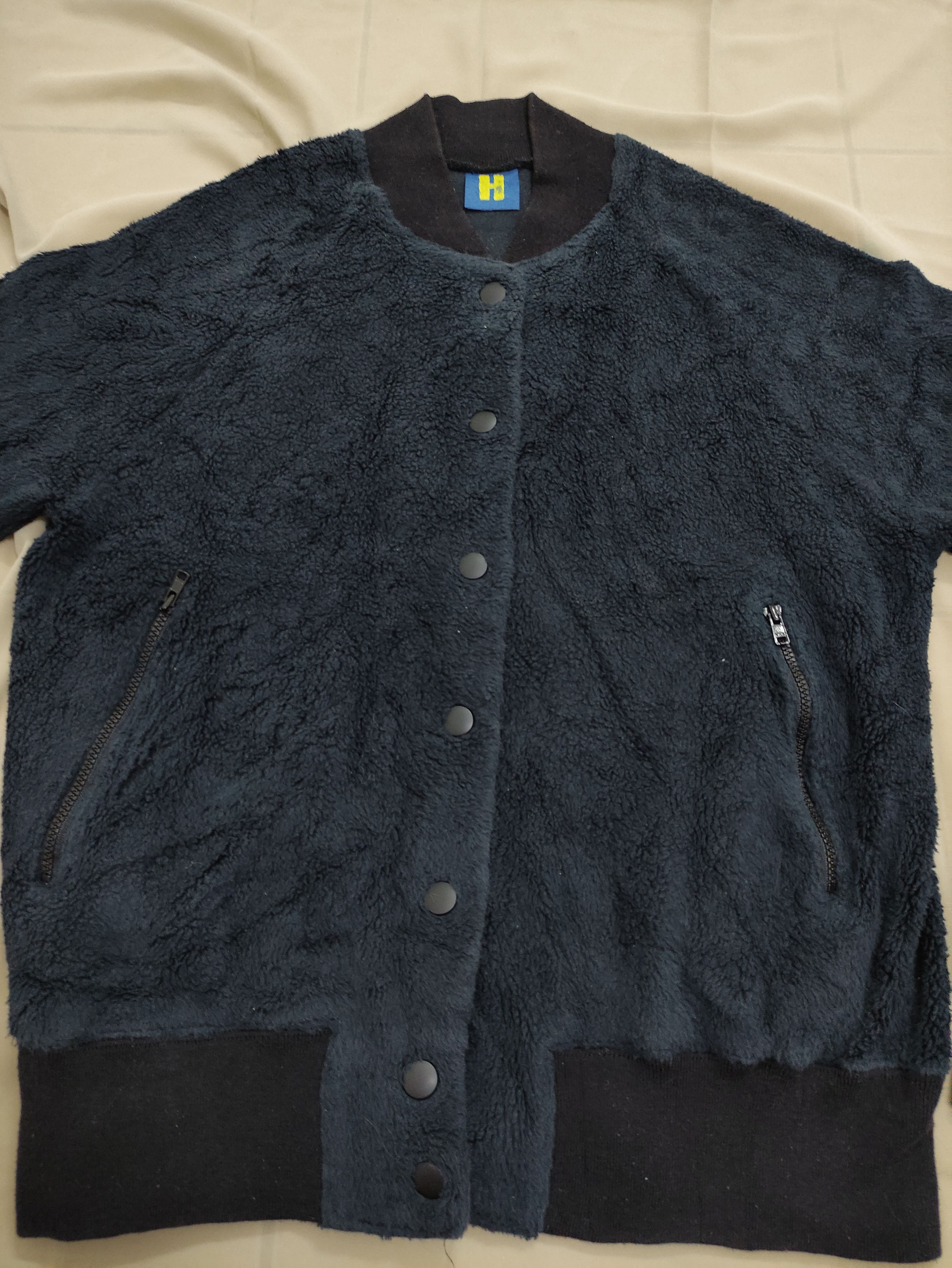 Hysteric Glamour HYSTERIC GLAMOUR FLEECE SNAP BUTTON JACKET Size US XS / EU 42 / 0 - 10 Thumbnail