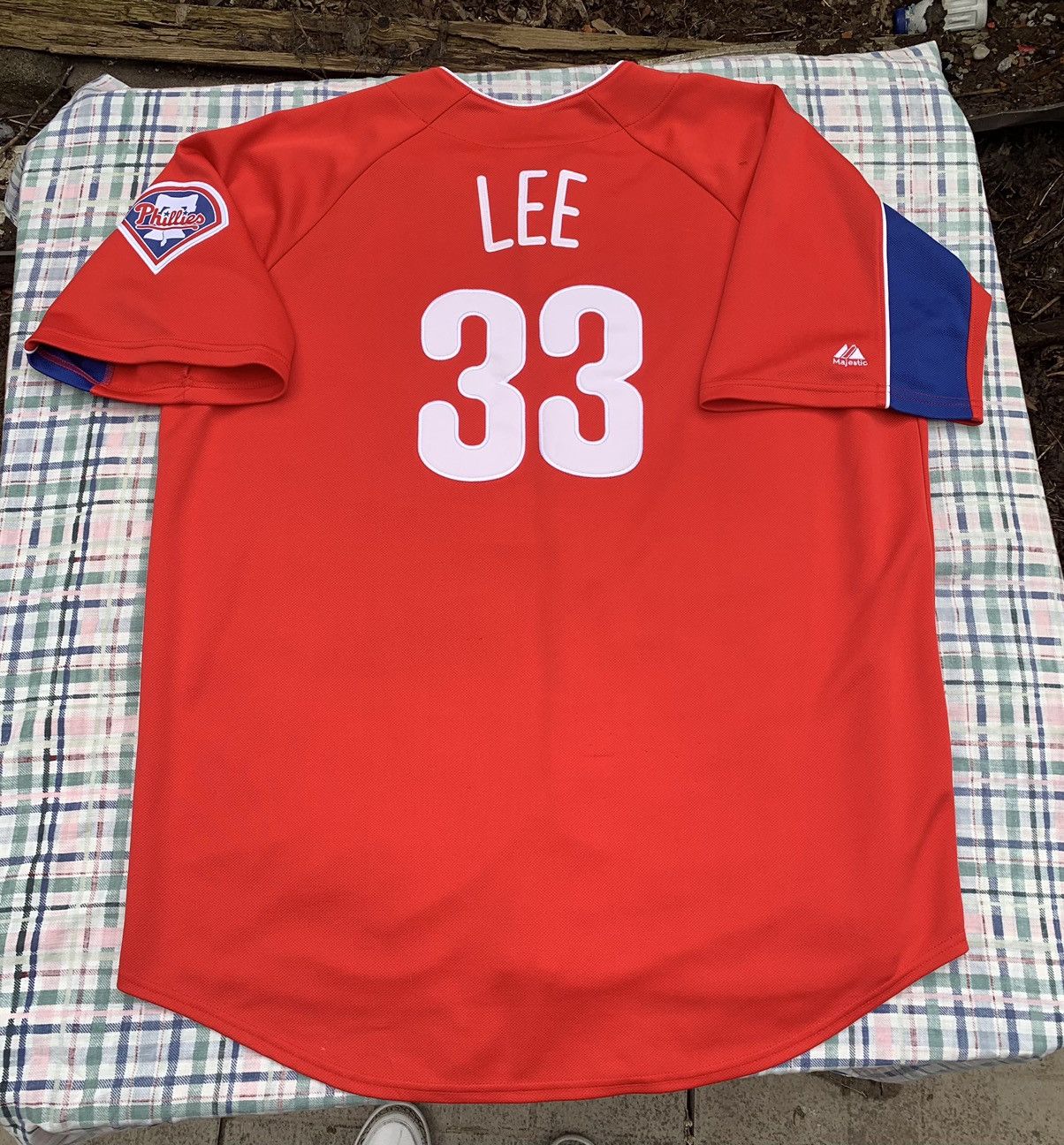 MLB × Majestic Majestic Philadelphia Phillies Cliff Lee MLB Jersey Size US XL / EU 56 / 4 - 4 Thumbnail