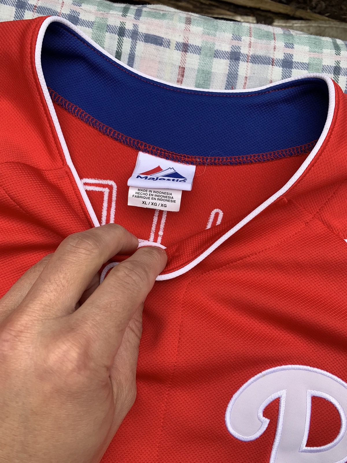 MLB × Majestic Majestic Philadelphia Phillies Cliff Lee MLB Jersey Size US XL / EU 56 / 4 - 3 Thumbnail