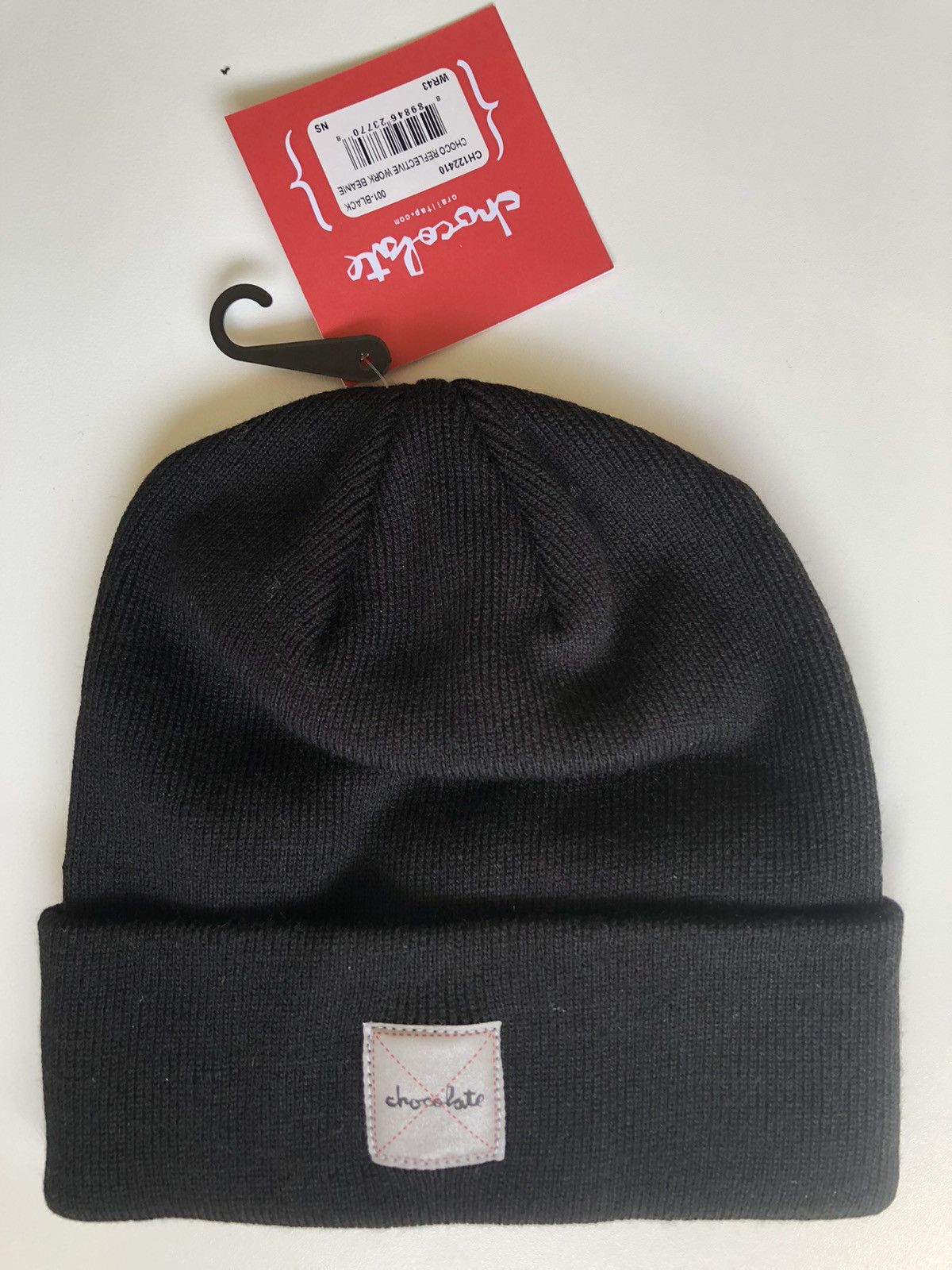 Chocolate Chocolate Reflective Logo Beanie BLACK Size ONE SIZE - 1 Thumbnail
